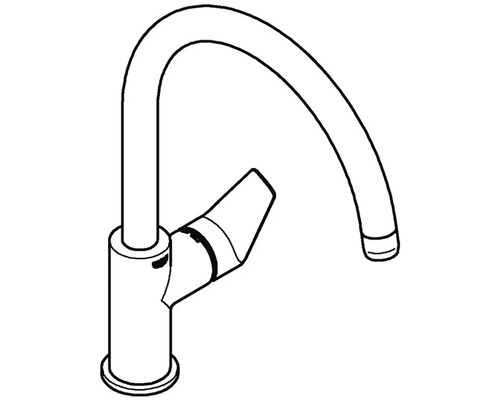 Kuchynská batéria s vysokým výtokom