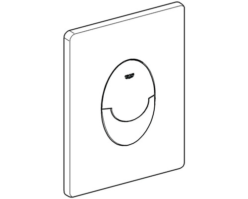 Logo Grohe na ovládacej doske pre splachovanie