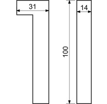 Technický nákres s rozmermi výrobku.