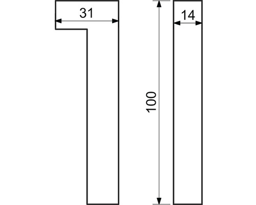 Technický nákres s rozmermi výrobku.