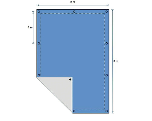 Plachta 2 metre krát 3 metre s očkami na upevnenie