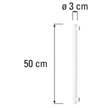 Rozmery radiátora: dĺžka 50 centimetrov a priemer 3 centimetre.