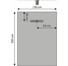 Technický nákres sprchovej vaničky s rozmermi