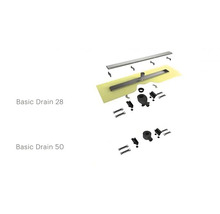 Prehľad komponentov Basic Drain 28 a Basic Drain 50