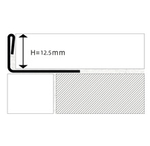 Schéma profilu s výškou 12,5 milimetra.