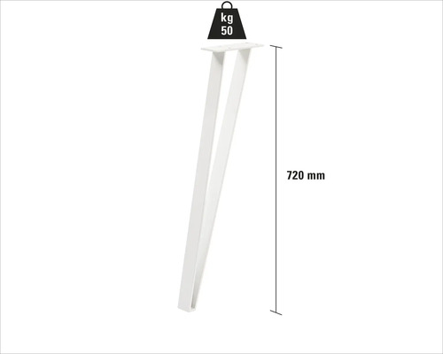 Kovová noha stola, výška 720 mm, nosnosť 50 kg