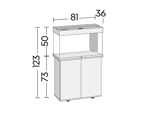 Rozmery akvária so skrinkou