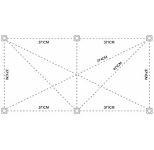 Obrázok konštrukčného výkresu s rozmermi v centimetroch