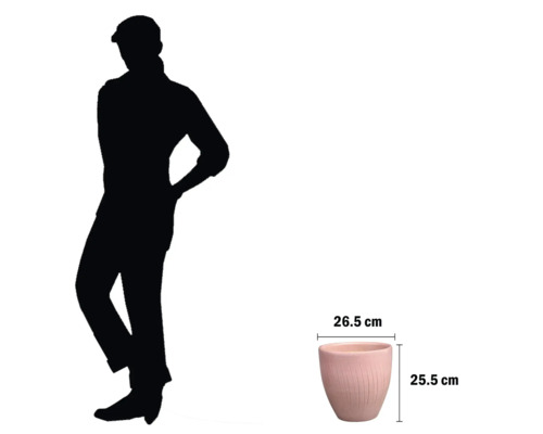 Kvetináč s rozmermi 26,5 x 25,5 cm