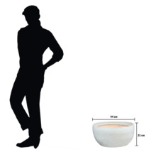 Okrúhla kvetinová misa s rozmermi