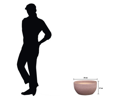 Kvetinová misa s rozmermi 34 cm x 17 cm