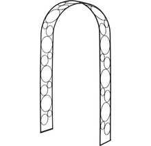 Záhradný oblúk s kruhovým dizajnom