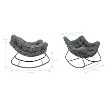 Obrázok hojdacieho kresla s rozmermi