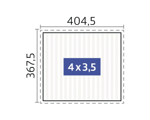 Diagram s rozmermi 404,5 krát 367,5 a plochou 4 krát 3,5