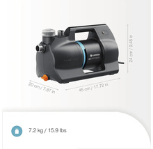 Domáca vodáreň Gardena 5000 SilentComfort s rozmermi 20 x 45 x 24 cm