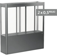 Vyvýšený záhon so zástenou pre záhradu, maximálne 2 krát 0,5 metra