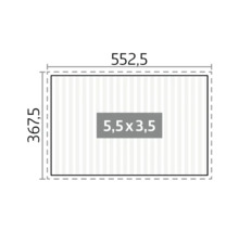 Technický výkres s rozmermi 552,5 krát 367,5 a 5,5 krát 3,5