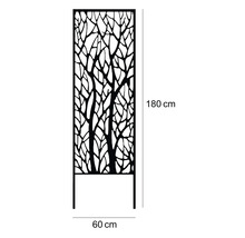 Dekoratívna clona s motívom stromu, 180 cm vysoká a 60 cm široká