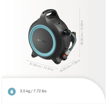 Navijak na hadicu Gardena s hadicou a rozmermi