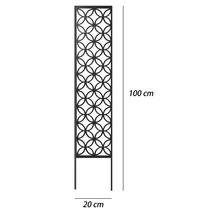 Dekoratívna záhradná popínavá mriežka z kovu s geometrickým vzorom, 100 cm vysoká