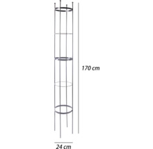 Podpera pre rastliny s výškou 170 centimetrov a šírkou 24 centimetrov.