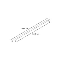 Technický výkres tyče s rozmermi 60,8 cm a 54,4 cm