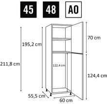 Rozmery kuchynskej skrinky