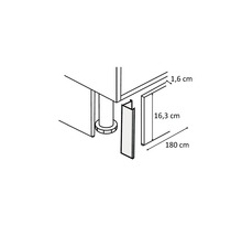 Schéma podstavca s rozmermi