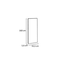 Rozmery výrobku: 160 cm výška, 55,5 cm šírka a 1,6 cm hĺbka