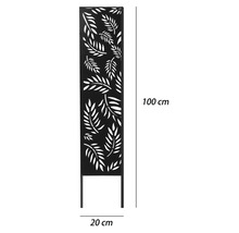 Záhradný zapich s listovým vzorom, výška približne 100 cm