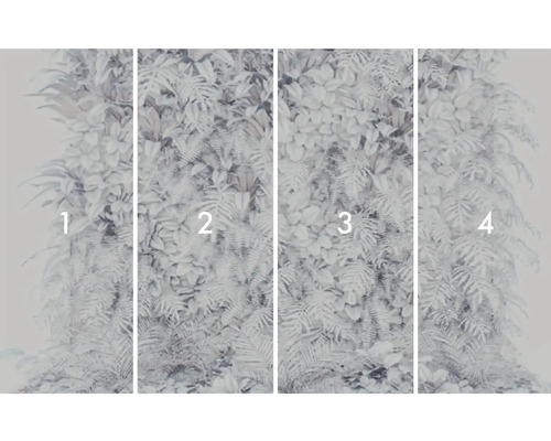 Štvordielna fototapeta s motívom rastlín