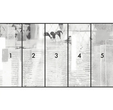 Fototapeta s abstraktným vzorom, pozostávajúca z piatich pruhov