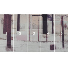 Viacdielny nástenný obraz s abstraktnými tvarmi