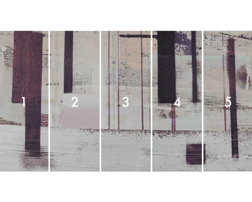 Viacdielny nástenný obraz s abstraktnými tvarmi