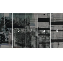 Päťdielny stenový panel s abstraktným vzorom