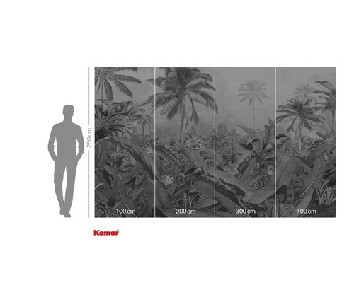 Foto tapeta s motívom džungle a údajmi o veľkosti