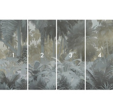 Štvordielna fototapeta s motívom džungle