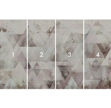 Štvordielna fototapeta s abstraktným trojuholníkovým vzorom