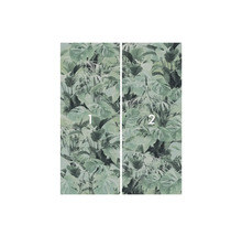 Tapeta s rastlinnými motívmi, pozostávajúca z dvoch pruhov