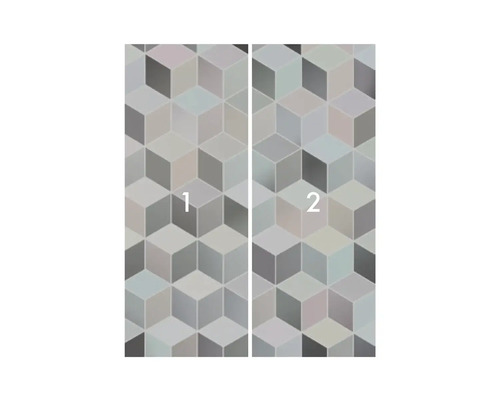 Tapeta s geometrickým kockovaným vzorom, tovar sa skladá z dvoch častí