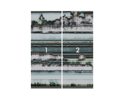 Dva pruhy tapety s motívom krajiny