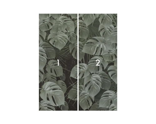 Dvojdielna súprava dverových tapiet s rastlinnými motívmi