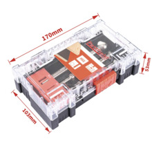 Sada vrtákov Pattfield v priehľadnej plastovej krabičke s uvedením veľkostí