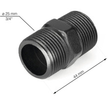 Plastová vsuvka so závitom s priemerom 25 milimetrov