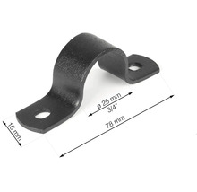 Rúrková objímka priemer 25 milimetrov