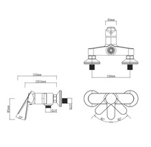 Technický výkres batérie s rozmermi