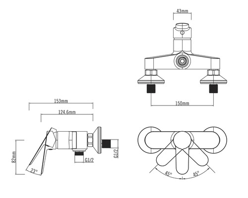 Technický výkres batérie s rozmermi