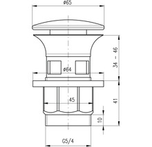 Technický nákres zdvíhatka ventilu s rozmermi