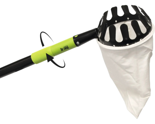 Zberač ovocia so záchytným vakom a teleskopickou tyčou