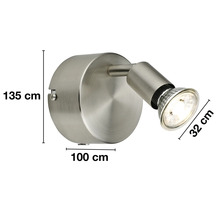 Nástenné svietidlo s rozmermi